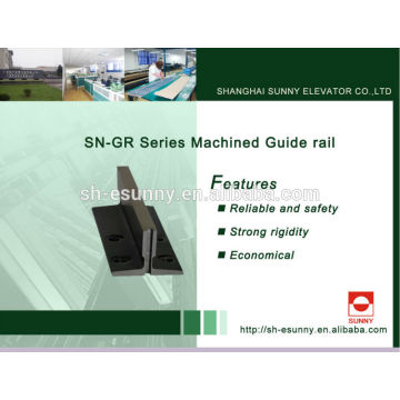 2014 Hot sale Machined Guide Rail T82/B elevator parts